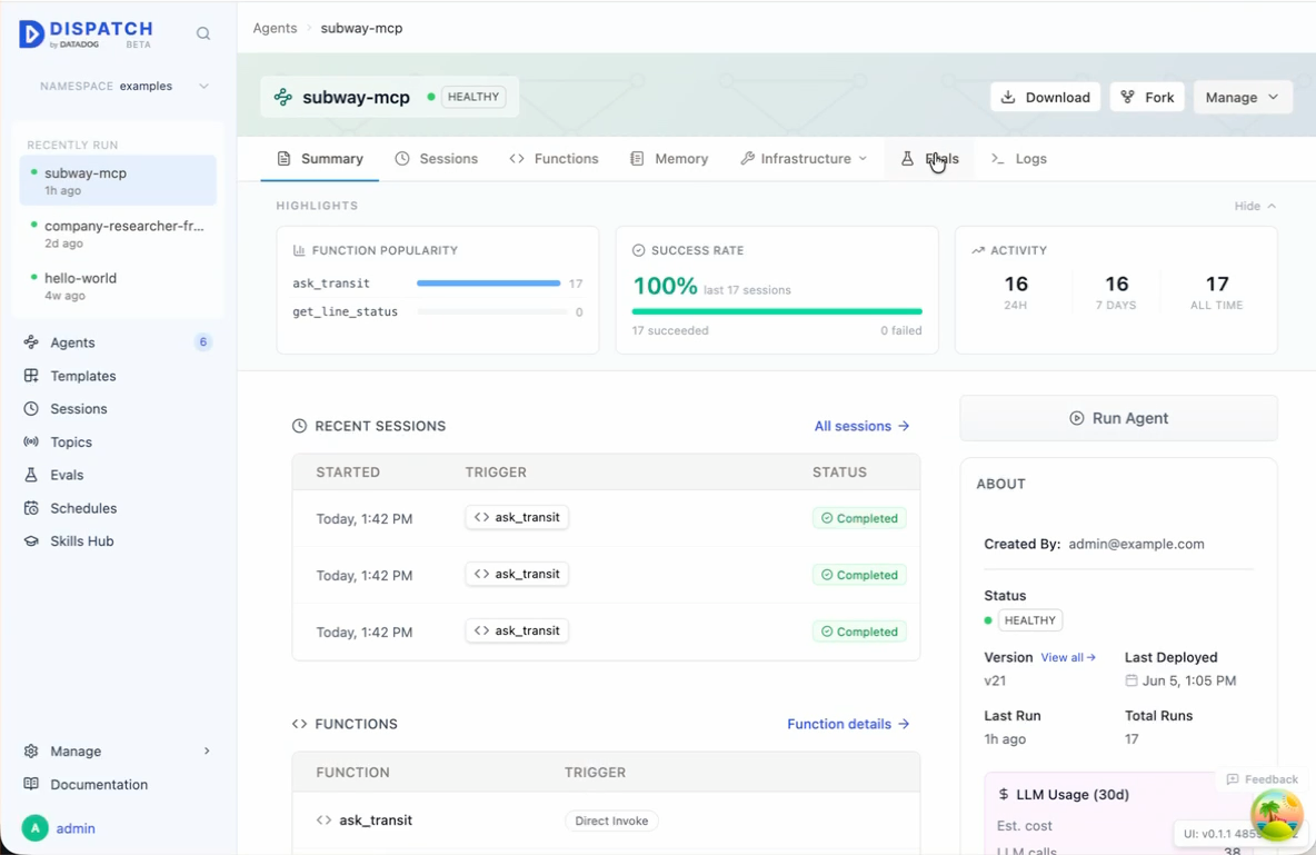 Datadog Dispatch Agents